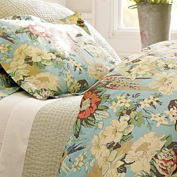 Pottery Barn Other - Tropical Print Duvet Set
